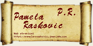 Pamela Rašković vizit kartica